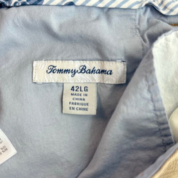 Tommy Bahama Men's 42 Silk Pleated Shorts Tan 10” Inseam Classic Fit - Picture 4 of 5